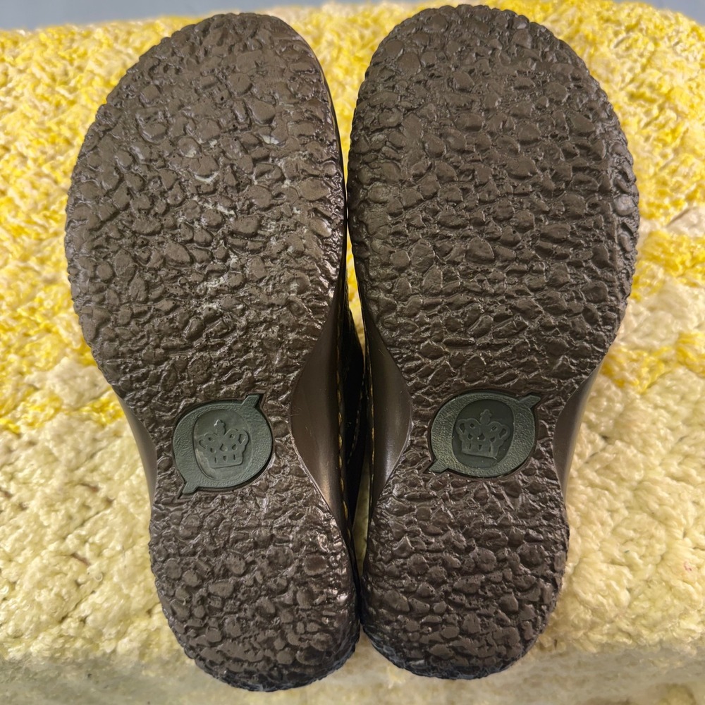 Born Womens Leather‎ Clogs Mules Dark Brown Buckle Slip On Shoes W61617 Size 6 - Picture 12 of 16